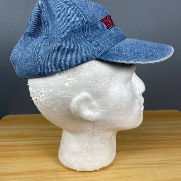 RFD-TV Denim Baseball Cap Unisex Adjustable Blue Embroidered Logo Hat Outdoor - Picture 3 of 7